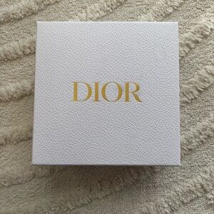 Christian Dior Empty White Textured Gift Box Small Size